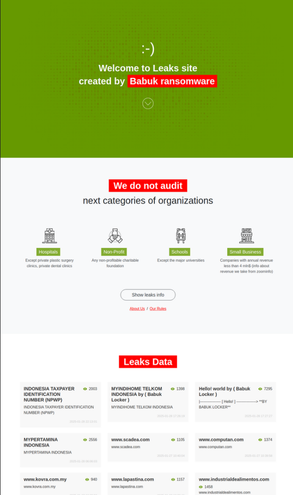 BABUK RANSOMWARE: A VICTIM OF INDODAX HACK – THE RAVEN FILE